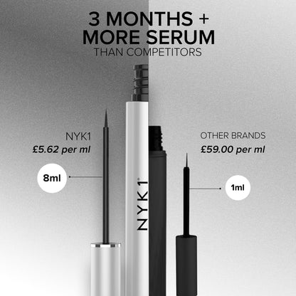 NYK1 LashForce Eyelash Growth Serum for Longer, Thicker & Fuller Lashes. 4-6 month usage